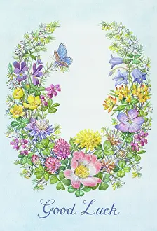 Buttercups: Good Luck ' Wild rose, clover, heather, violets