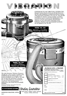 Goodmans: Goodmans Vibration Generators 1958