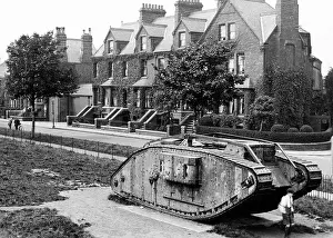 Goole: Goole Hook Road with WW1 tank