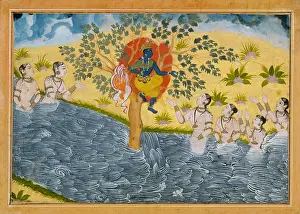 Lcgrfa1710: THE GOPIS PLEAD WITH KRISHNA TO RETURN THEIR CLOTHING