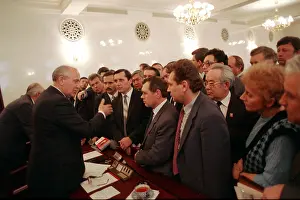 Cpsu: Gorbachev meets participants of February plenary