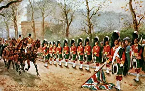 Busby: Gordon Highlanders dipping the colours