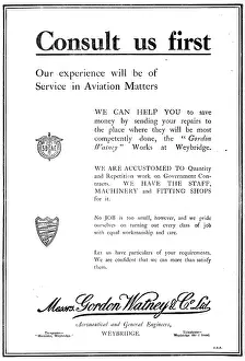 Watney: Gordon Watney, Weybridge. Motor & Aeronautical Engineers