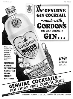 Gimlet: Gordon's Gimlet Cocktail advertisement