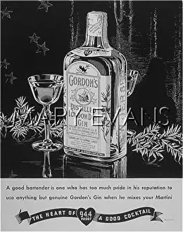 Distilled: GORDON`S GIN ADVERT/1935