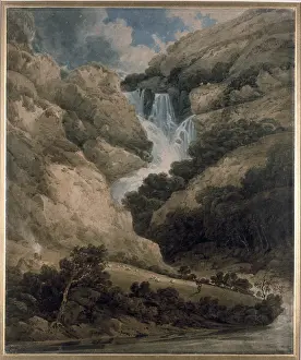 Girtin: The Gorge of Wathenlath with the Falls of Lodore