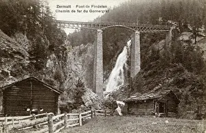 Gornergrat: Gornergratbahn - Findelenbachbrucke