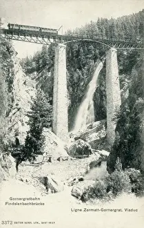 Gornergrat: Gornergratbahn - Findelenbachbrucke