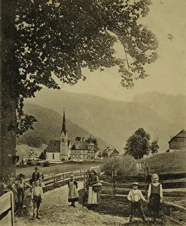 Gosau: Gosau with Donnerkogeln. 1901. Colltype. Photograph