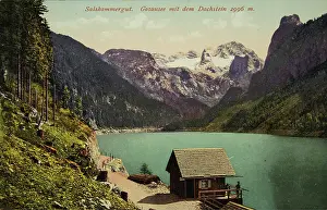 Dachstein: Gosau. Gosausee with Dachstein (2996 m). 1912