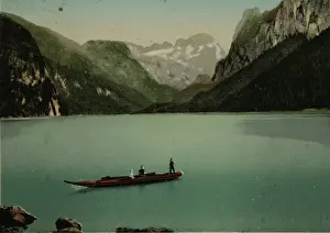 Dachstein: Gosau. Gosausee with Dachstein. In the foreground