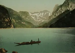 Dachstein: Gosau. Gosausee with Dachstein. In the foreground