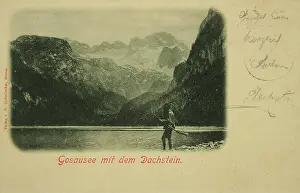 Dachstein: Gosau. Gosausee with the Dachstein. In the foreground