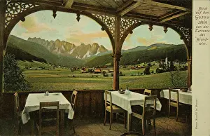 Verandas: Gosau. View to the Gosaustein from the terrace