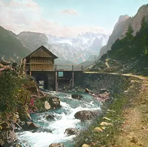 Gosausee: The Gosauschmiede (forge) on the Gosausee (lake