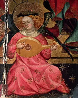 String: Gothic altarpiece of Santes Creus. Painted by Guerau Gener a