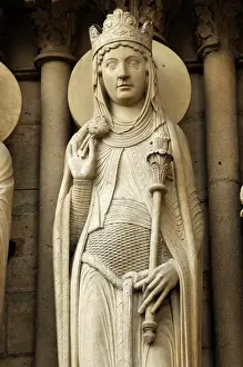 Crowned: Gothic Art. France. Notre Dame. Paris. The Queen of Sheba. P