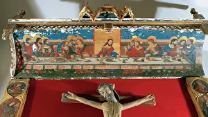 Canopy: Gothic Art. Spain. The Last Supper. Buisan canopy