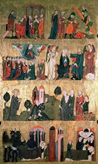 Demon: Gothic art. St. Emilian tables. It represents scenes from th
