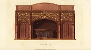 Rosewood: Gothic side board