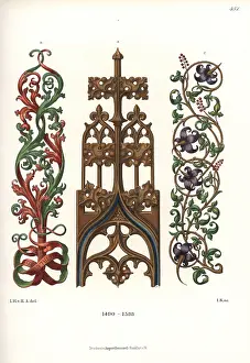 Scrollwork: Gothic ornament and scrollwork of the late 15th, early 16thC