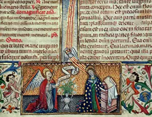 Blessed: Gothic. Spain. The Annunciation. Miniature. Master of Osma