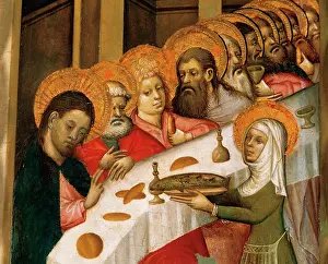Supper: Gothic. Spain. Bernat Martorell (d. 1452). Altarpiece of St