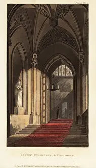 Alcove: Gothic staircase and vestibule