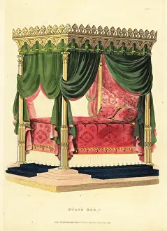 Regency Era: Gothic style State Bed, 1823