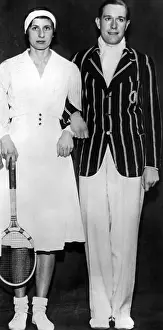 Sperling: Gottfried von Cramm, with Hilde Sperling-Krahwinkel