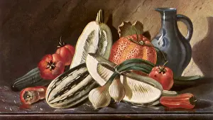 Tomatoes: Gourd Still Life