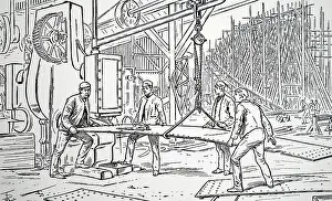 Clyde: Govan shipyard in the Clyde, Scotland, 1889