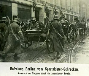 Reinhard: Government-loyal troops in Berlin, 1919