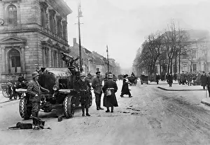 Threatening: Government troops in Berlin, 1919