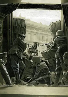Governmental: Governmental troops in the Mossehaus, 1919