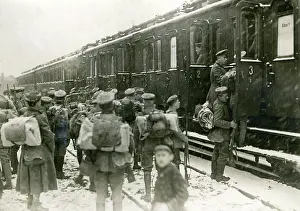 Governmental: Governmental troops at the station Adlershof, Berlin, 1919