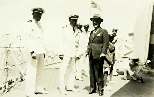 Arica: Governor of Arica, Chile onboard Naval Ship