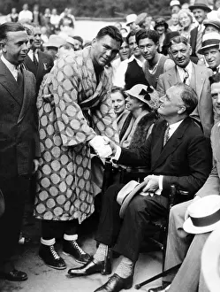 Sharkey: Governor Franklin D. Roosevelt shaking hands ?