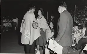 Campfire: Governor at scouting campfire event, Mauritius