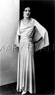 Asymmetrical: GOWN WITH BUTTONS 30S