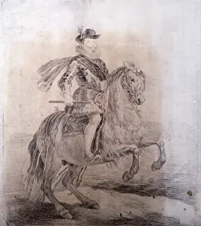 Galdiano: GOYA Y LUCIENTES, Francisco de (1746-1828). Equestrian