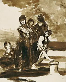 Majas: GOYA Y LUCIENTES, Francisco de (1746-1828). Group