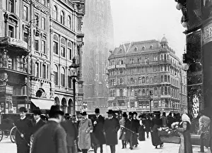 Streetlife: The Graben in Vienna, 1909