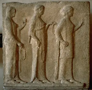 Euphrosyne: The Three Graces. Thasos. Relief