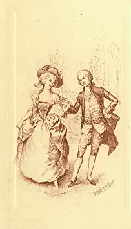 Invitation: Graces of Yesteryear - Dancing couple