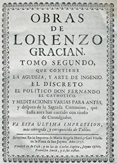 Moralist: GRACIAN, Baltasar (1601-1658)