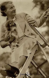 Pleated: Gracie Fields and her dog Ming