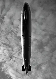 Tailfin: Graf Zeppelin airship in flight