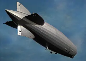 Tailfin: Graf Zeppelin airship in flight