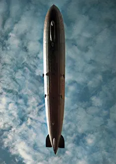 Tailfin: Graf Zeppelin airship in flight